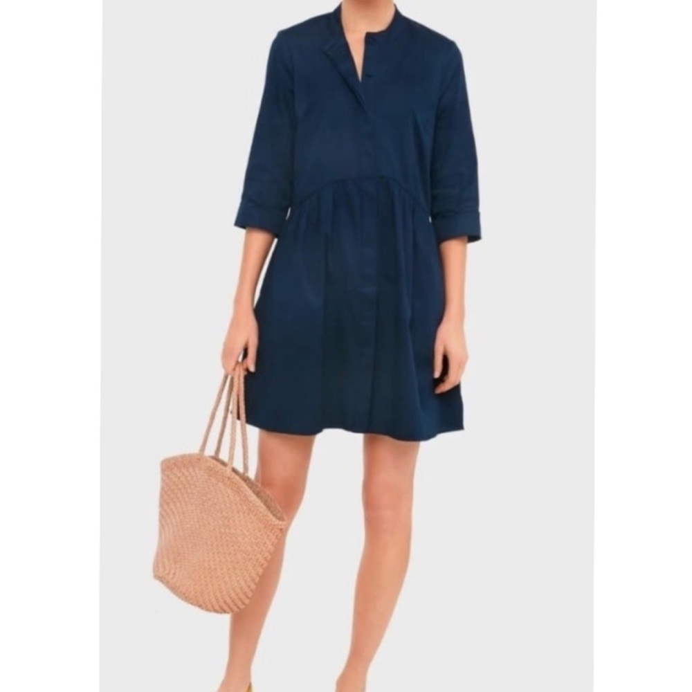 Tuckernuck Royal Navy Blue Shirt Dress